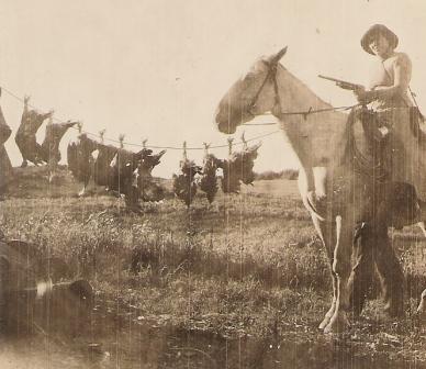 turkey hunting horse in 1910