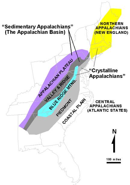 Appalachian zone map