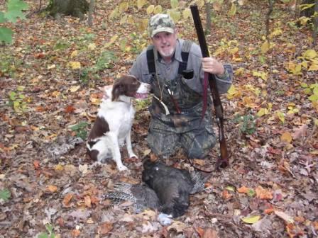 Traditional fall turkey dog hunt puppy