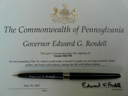 Governors pen