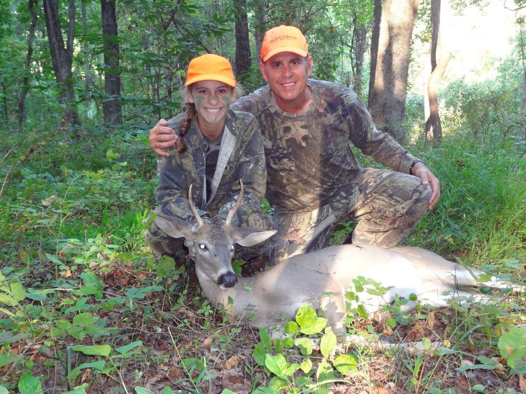 Young hunter's first deer in Virginia