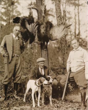 antique old time traditional Appalachian wild turkey dog hunt